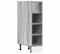WRJENFSC Meuble bas de cuisine Riga gris sonoma - Meuble bas étroit avec pieds réglables - Espace de rangement pour la cuisine - En bois - 20 x 44,5 x 81,5 cm