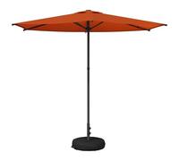 WRJENFSC Parasol rectangulaire 200 x 300 cm - Grand parasol de jardin avec ouverture push-up et valve à air - Parasol de terrasse stable sans manivelle pour jardin, balcon et terrasse - Crème