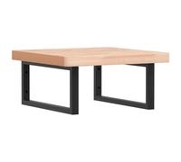 WRJENFSC Plateau de lavabo avec supports en acier, console de lavabo murale en bois de hêtre massif, 50 x 50 x 4 cm, étagère de salle de bain pour fixation murale, stable et durable