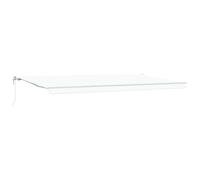 WRJENFSC Store électrique 600 x 300 cm, extensible, bras articulé, avec moteur et télécommande, store mural en polyester et aluminium pour terrasse, balcon et jardin, blanc