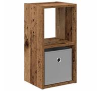 WRJENFSC Table de chevet en bois vieilli, table de chevet étroite avec 1 tiroir et compartiment de rangement, petite console de chevet pour chambre à coucher et salon, 25,5 x 22 x 49,5 cm