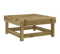 WRJENFSC Tabouret de jardin en bois de pin imprégné - Repose-pieds d'extérieur robuste 61 x 60,5 cm - Module d'assise modulaire pour jardin, terrasse et balcon - Table d'appoint en bois massif au