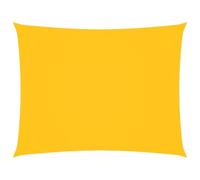 WRJENFSC Voile d'ombrage rectangulaire - 4 x 6 m - Jaune - Tissu Oxford robuste - Protection contre le vent - Pour jardin, terrasse, balcon et camping - Avec cordes de fixation