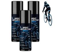 WRJFD Peinture en aérosol réfléchissante de nuit, revêtement de nuit (3pcs) | Peinture fluorescente de nuit, pour l'équitation de nuit, la course, le cyclisme, le camping