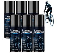 WRJFD Peinture en aérosol réfléchissante de nuit, revêtement de nuit (6pcs) | Peinture fluorescente de nuit, pour l'équitation de nuit, la course, le cyclisme, le camping