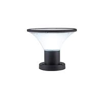 WRMING Borne Lumineuse Exterieur Solaire, 5W LED Lumière de Chemin, Capteur Crépusculaire, Lampe de Jardin IP65 Étanche, Lampadaire Solaire Aluminium, avec Interrupteur, 3000K/4000K/6000K,500lm