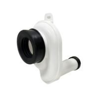 WRQIOO Siphon d'urinoir horizontal DN50 x DN40/50, bonde d'écoulement d'urinoir - Raccord : horizontal