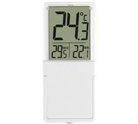 TFA Dostmann Thermomètre de fenêtre Vista 30.1030, numérique, résistant aux intempéries, blanc