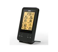 Alecto WS-3400 - Station météo professionnelle avec capteur extérieur sans fil, noir Noir G