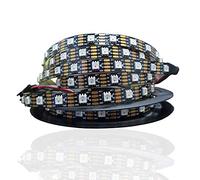 ws2815 DC12V RGB LED Pixels Strip Light Adressable Individuellement LED Dual-SignalIP30 5m 60LEDS Pixels Noir FPC