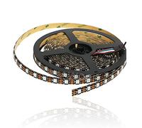 ws2815 DC12V RGB LED Pixels Strip Light Adressable Individuellement LED Dual-SignalIP65 5m 60LEDS Pixels Noir FPC