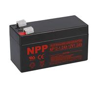 WSB Battery NPP Batterie au plomb sans entretien et haute résistance au cycles 12 V/1,2 Ah/NP12-1.2/VRLA