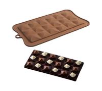 Wscwl Moule en silicone pour chocolat, moule pour fabrication de barres de chocolat - Moule à pâtisserie en silicone pour barre de chocolat,Les amateurs de chocolat débutants démoulent facilement le