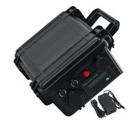 WSDAV Batterie Lithium Batterie Rechargeable 12V avec Chargeur | Batterie au lithium 12 V 20 Ah 30 Ah 60 Ah 80 Ah 100 Ah avec affichage LED, double port USB, interrupteur