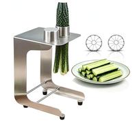 Wsexyy Coupe-concombres pour Sushis, Coupe-bâtonnets De Concombre avec 8+10 Coupes, Acier Inoxydable 304, Diamètre De Coupe 45 Mm, pour La Préparation De Salades, La Cuisine Et Les Sushis.