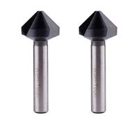 WSH-TOOLS Lot de 2 fraises coniques avec revêtement AlTiN HSS-G DIN 1.3343, fraises d'ébavurage selon DIN 335 C, 90°, Ø 20,5 mm