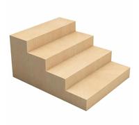 WSJJXS Estrade Pliable pour Chorale Scène | Structure Bois Massif, 3 Niveaux, Pliable, Gain de Place, Roulettes(Style F)