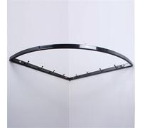 WSNCXFW Barre de Suspension d'angle, Porte-vêtements en Tuyau Industriel, Cintre Mural en Fer pour vêtements d'angle, Porte-vêtements en Tuyau Suspendu Peu encombrant,Noir,60x60cm