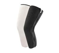 Wswqop 1 Paire Genouillères Chauffantes Hiver Genouillères Sport Couvre-Genoux Doublure Polaire Coupe-Vent Fermeture Éclair Protection Articulation Polyester, Doublure Blanche, 50cm