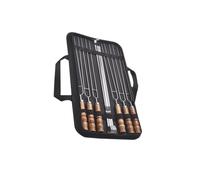 Wswqop 10 Brochettes à Kebab Larges, pour Hot-dogs, Saucisses et Poulet.