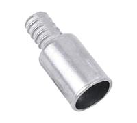 Wswqop 10 Embouts Filetés pour Manches à Balai, Adaptateurs de Rechange, Rallonges pour Manches de Nettoyage, Supports pour Plumeau, Pièces à Visser pour Bal, Argent 25 Mm1pc