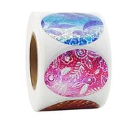 Wswqop 500 Pièces Autocollants Pâques Stickers Œufs Étiquette Créative Décorative Fermeture Papier Adapté à l'Emballage Bouquet Enveloppes