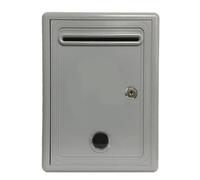 Wswqop Boîte à Suggestions, Boîte Aux Lettres pour La Maison, Le Bureau Ou La Salle de Classe, Urne avec et Serrure, Boîte à Dons, Boîte à Commentaires, gris
