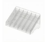 Wswqop Boîte Rangement Traparente En Polystyrène Compact Range-Cartes Étiqutes Traparent Multifonction Organiteur pr lon, 63x36x29cm, 90 Fentes