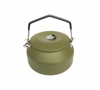 Wswqop Bouilloire en Acier Inoxydable Théière Marmite Cafetière Distribution de Chaleur Efficace pour Ébullition Rapide Poignée Rabattable Isolante pour Sac, Army Green
