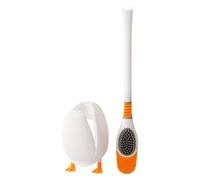 Wswqop Brosse de Toilette Ensemble Complet Support Stable Tête Multi-surfaces Poignée Confortable Matériau PP Adaptée pour Toilettes Salles d'Eau Intérieur, Blanc