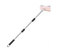 Wswqop Brosse Four à Pizza Brosse Four à Pizza Brosse Grill Brosse Barbecue Brosse Pierre à Pizza Poils Cuivre Durs Manche Bois INOX Démontable Adaptée, 1.2 M