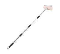 Wswqop Brosse Four à Pizza Brosse Four à Pizza Brosse Grill Brosse Barbecue Brosse Pierre à Pizza Poils Cuivre Durs Manche Bois INOX Démontable Adaptée, 1.6 M
