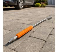 Wswqop Buse d'Extension pour Nettoyeur Haute Pression Rallonge Lance Embout Pièce INOX 40 Cm Système Rapide M14 Poignée Ergonomique pour Longues Adaptée aux Façades Cours Entrées, Orange, 60 Cm