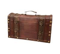 Wswqop Coffret à Bouteille de Vin, Boîte En Bois Créative avec Insert, Porte-bouteilles, Coffret de Présentation, Poignée de Valise, Style Antique pour