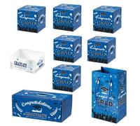 Wswqop Coffret Cadeau pour La Remise Des Diplômes : Solide, Compact, Décoratif, Créatif et Percutant - Un Cadeau Unique pour Les Jeunes Diplômés, Bleu 6