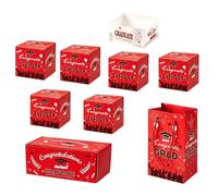 Wswqop Coffret Cadeau pour La Remise Des Diplômes : Solide, Compact, Décoratif, Créatif et Percutant - Un Cadeau Unique pour Les Jeunes Diplômés, Rouge 6