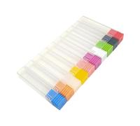 Wswqop Coffret de 10 Forets, Conteneur pour Forets, Anti-poussière, Portable, Vide, pour Nail Art.