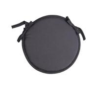 Wswqop Coussin de Chaise Rond, Tapis Circulaire, Tapis de Sol Rembourré, en éponge de Polyester, Convient pour Le Bureau, La Chambre, Le Balcon, La Méditatio, Gris foncé 38cm