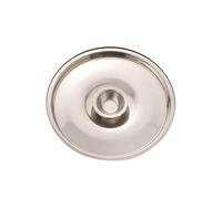 Wswqop Couvercle Universel pour Casseroles et Poêles, Couvercle Rond En Acier Inoxydable avec Poignée Ergonomique, Facile à Nettoyer, Idéal pour La Cuisine D, 14cm