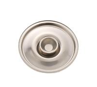 Wswqop Couvercle Universel pour Casseroles et Poêles, Couvercle Rond En Acier Inoxydable avec Poignée Ergonomique, Facile à Nettoyer, Idéal pour La Cuisine D, 12cm