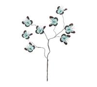 Wswqop Décoration de Branches avec Papillons Artificiels, Composition Florale, Accessoire Photo pour Restaurants, Salons, Fêtes, Anniversaires, Noir Vert