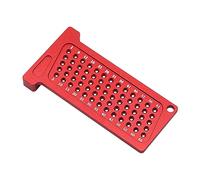 Wswqop Équerre à Trou T Règle de Marquage Précise Gabarit de Scribe Dispositif de Positionnement En Alliage D'Aluminium Adapté Au Traçage Du Bois Bricolage M, Métrique 65mm