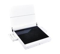 Wswqop Établi Modélisme Support Outils Tiroir Organisateur Compartiment Rangement Structure Solide En Pp Multifonction Adapté pour Artisanat Travaux Manuels, Blanc