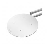 Wswqop Étagère Murale Aluminium Pliante Tablette d'Appoint Flottante Support Jusqu’à 8 Kg Finition Peinte Entretien Facile, Diamètre 280mm, Aluminium Anodisé + Support en Alliage D Aluminium Argenté