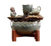 Wswqop Fontaine de Table, D'intérieur, Pompe à Eau de Bureau, Théière, Eau Courante, Objet Décoratif pour La Maison
