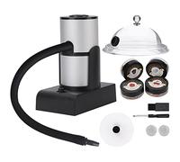 Wswqop Fumoir Portable avec Infusion de Fumée, Kit D'accessoires pour Cocktails, Mini Fumoir à Froid avec Couvercle en Aluminium, Idéal pour Les Fêtes