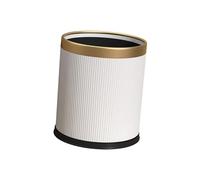 Wswqop Grande Poubelle Ouverte, Fabriquée En Polypropylène de Haute Qualité, Facile à Nettoyer, pour La Maison, La Salle de Bain Ou Le Bureau, Blanc pur