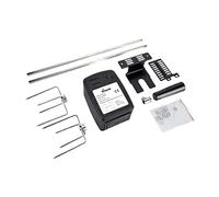 Wswqop Kit de Rôtisserie Portable à Piles pour Barbecue et Camping