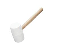 Wswqop Maillet Caoutchouc Maillet Marteau Manche Bois Tête Caoutchouc Fonction Antichoc Portable Utilisation Travaux Sol Carrelage Assemblage Meubles Convien, 810g