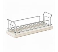 Wswqop Organiteur Comptoir Structure Démontable Itallation Range-Servites Lingtes Cuisine Robuste pr Buanrie, Un Niveau, Égouttoir